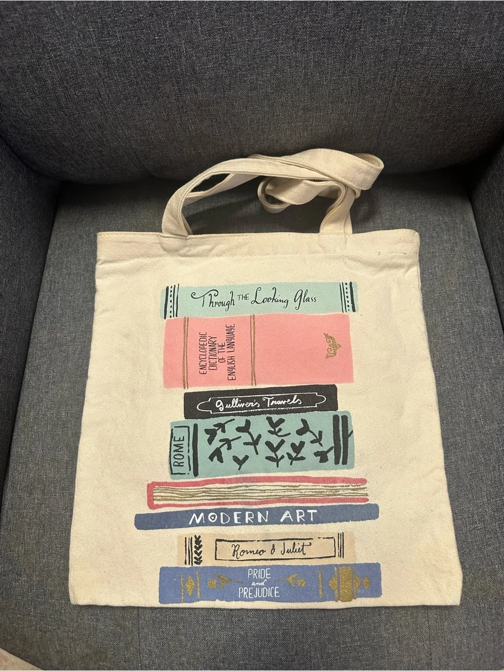 Kate Spade Stack of Classics Canvas Book Tote